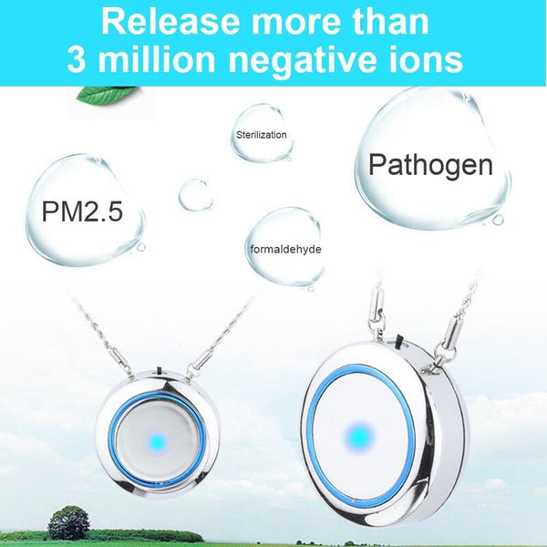 Personal Wearable Air Purifier Necklace