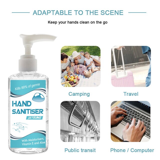 60ml Gel Portable Disposable Hand Sanitizer Sterilizing Gel Foam Bottle Amino Acid Bacteriostatic Antibacterial Hand Wash Gel